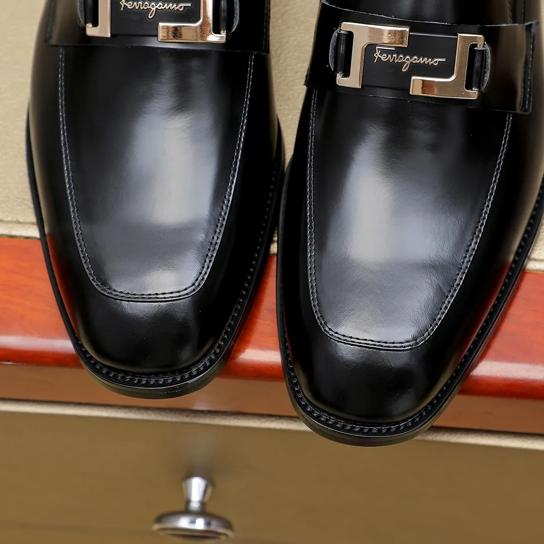 Men's shoes💰460🕷🕷[Ferragamo] Ferragamo's top men's business leather shoes💯Original copy of the official website, the upper is made of imported official website 1:1 material🍁Italian imported cowhide🇮🇹Imported cowhide lining. It’s definitely not made with ordinary craftsmanship, it’s the model used by celebrities! The factory’s craftsmanship is designed to create the most perfect shoes for trendy men! Colors available! Code number 38-44 (45.46 customized)......